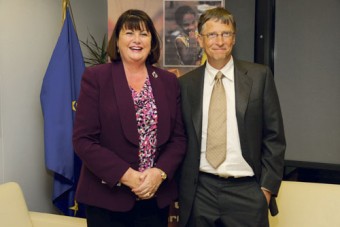 Commissioner Geoghegan-Quinn pictured with Microsoft's Bill Gates this week.