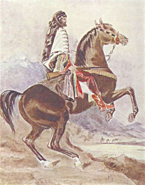 WS Blunt on his Arabian stallion ‘Pharaoh’ - a man out of place in the bitter Land War of south Galway