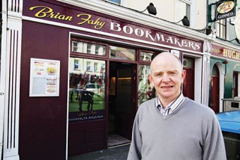 Brian Fahy Bookmaker - Woodquay, Knocknacarra and Ballinasloe. 
Photo:-Mike Shaughnessy
