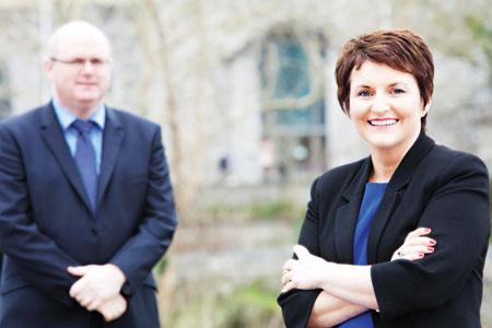 Patricia Maloney, who heads the new Galway office of career training company Sli Nua Careers, pictured with Liam Horan, proprietor of Sli Nua Careers. Pic: Martina Regan.