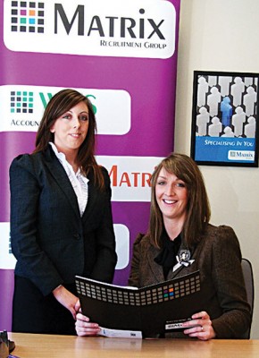 Annette Mullally, recruitment consultant, and Michelle Hand, branch manager, Matrix Recruitment Galway.