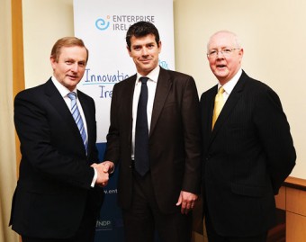 Pictured at the announcement that Irish software company Copperfasten is to create thirty-seven new jobs in Galway are (l-r) An Taoiseach Enda Kenny TD, Ronan Kavanagh, CEO of Copperfasten and Barry Egan, Western Regional Director, Enterprise Ireland.
