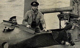 New command: Bill King on board HMS Snapper shortly after his appointment as captain 1939.