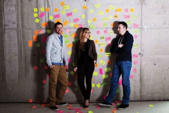 At the launch of H+A Marketing + PR's new Social Media Department were (centre) Dara O’Donovan, Social Media marketing manager and head of the department, with community managers Cian O'Regan and Sean Lucey. New jobs are expected to come on stream at the agency over the next 12 months. 
Photo: Clare Keogh
