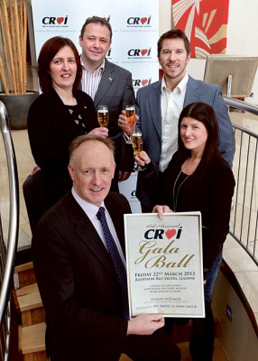 At the announcement of  this year’s 28th Annual Croí Gala Ball, which will take place on Friday, March 22, are (left to right): Neil Johnson, Croí, together with Emma Nevin and Michéal Stapleton, Radisson Blu Hotel, Galway, with Barry McCann and Karen Maloney, Croí.  Tickets for the event are available from www.croi.ie