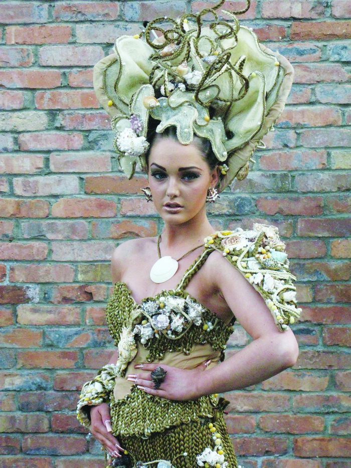 Pictured is Katie Brill, Bower student and model with Catwalk Agency in Galway wearing Teresa’s creation.