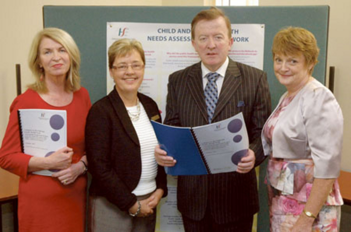 Pictured at the launch were Catherine Killalea, area director of nursing and midwifery, HSE South; Virginia Pye, director of public health nursing, Longford Westmeath; John Perry, Minister of State; and Maura Morgan, general manager primary care and disabilities.