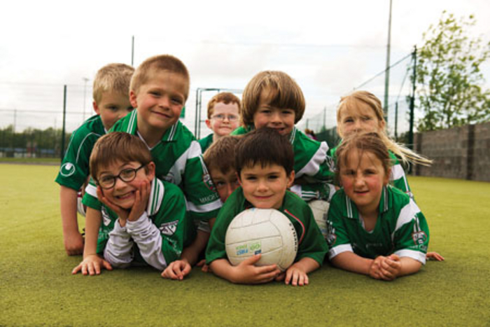 Moycullen children prepare for a weekend celebrating Irish culture, with the ComÛrtas Peile na Gaeltachta, the major annual Gaelic football festival which is hosted this year by Moycullen. 