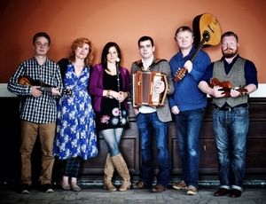 Eddi Reader (second from left) with The Alan Kelly Gang.