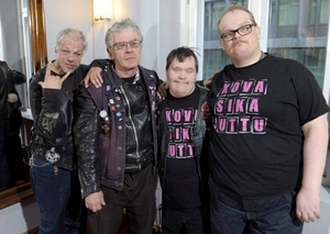 Finnish punk band Pertti Kurikan Nimip&auml;lv&auml;t, the subject of the documentary The Punk Syndrome.