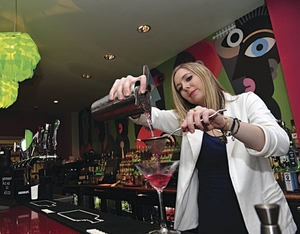The House Hotel announces new head cocktail bartender Aileen Cunningham pictured in action at the House Hotel.
