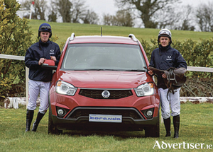Brothers Andy and Robbie McNamara pictured with the Ssangyong Korando.