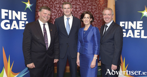 Fine Gael&#039;s Galway West candidates (LtoR): John O&#039;Mahony, Se&aacute;n Kyne, Hildegarde Naughton, and Brian Walsh.