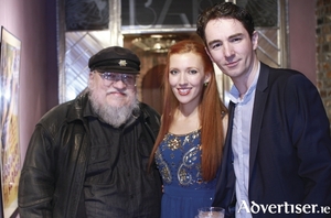 George RR Martin, Amy-Joyce Hastings, and Graham Cantwell.