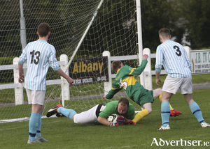 Rough and tumble: Action from last weekends Connacht Gold Shield final in Milebush. Photo: Michael Donnelly