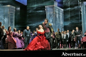 A scene from New York&#039;s Metropolitan Opera&#039;s production of Verdi&#039;s Otello.