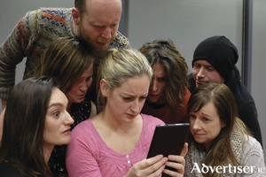 Cast members of The Snow Queen in rehearsals.