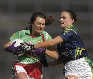 Breaking through: Niamh Kelly and her Mayo teammates will be looking to make it four from four on Sunday. Photo: Sportsfile.