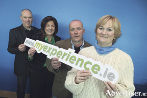 From left: Gavin Clinch, IT Sligo, project team, myexperience.ie; Dr Carina Ginty, project manager, myexperience.ie; Nigel Murray and Lucy Bracken, students in the GMIT School of Science who recently completed the RPL application at www.myexperience.ie to gain advanced entry to a Level 9 certificate in food innovation and entrepreneurship at GMIT. Missing from the picture is Oran Doherty, LyIT, the third member of the project team myexperience.ie.