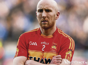 Feeling the pain of defeat &mdash; Tom Cunniffte, Castlebar Mitchels watches the cup presentation.
