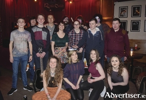 The Galway team at the prep gig on March 13: (Back left to right) Charlie McCarthy, Naoise Jordan Cavanagh, Tallann Maguire, Song Song Du, Alice O&#039;Donnell, John Martin Tierney, NIAMH Tierney, Jack Sinnott, Tadhg Dunleavy, Conor King, and Adrian Flaherty. (Front left to right) Sonny Casey, Sinead Pokall, Amanda Higgins, and Machaela Miskell.