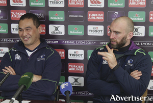 Connacht coach Pat Lam and captain John Muldoon in confident mood ahead of Connacht&rsquo;s trip to France for the European Challenge Cup quarter-final. Photo:-Mike Shaughnessy