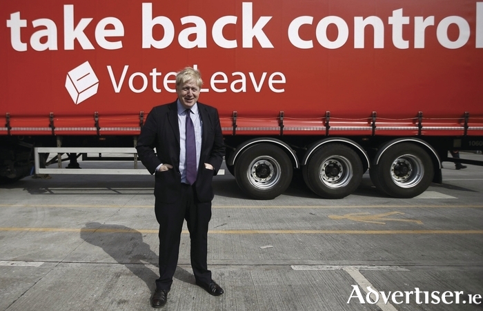 Boris Johnson and the battlebus.