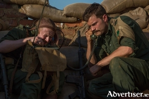 Jamie Dornan (left) as Patrick Quinlan in the new film Siege of Jadotville.