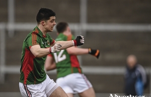 Two point haul: Mayo&#039;s Brian Reape kicked two points for Mayo as they booked their place in the All Ireland Junior Final. Photo:Sportsfile 