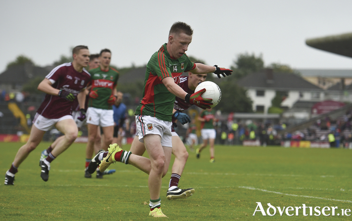 Ryan O'Donoghue hit a goal for Mayo today, but it still wasn't enough for Mayo against Kildare. Photo: Sportsfile 