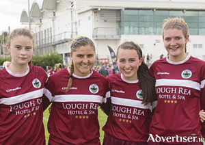 Galway WFC debutantes Jennifer Chambers, Alina Cheatham, and Sadhbh and Yvonne Hedigan who started in Galway&rsquo;s opening day victory over Kilkenny United on Sunday. 
