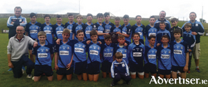 The U14 Oranmore Maree footballers defeated a brave Carraroe side by  5-12 to 4-5 iin a game of open football in the U14B Shield Final in Indreabhan last Friday evening.                
Pictured front row: Frank Grealish (selector), Eric Landers, Ruben Davitt, Cian Fallon, Conal Doyle, Calum Browne, Daniel Cahalane, Declan Burke, Conor Butler, Cian Horgan, Matthew Burke. 
 Back row L to R:  Martin Horgan (selector), Matthew Forde, Kieran Fitzpatrick, James Sharry, Thomas Fitzmaurice, Shane Cox, Diarmuid Hanniffy (capt), Liam Fahy, Cillian Cawley, Jack Rooney, Ross Mulkerrin, Evan Grealish, Eric Tuohy, Anthony Keady, David Mulkerrin (selector), James Harrisson, Brendan Fahy (manager) Fionn Fahy.   Mascot at front  Oisin Fahy.