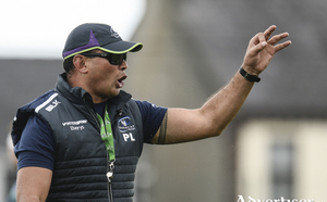 Leading them out: Connacht coach Pat Lam will be looking for a winning start to his sides title defence this weekend. Photo: Sportsfile. 