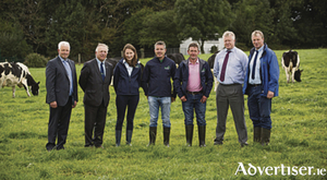 Arrabawn Co-op suppliers&rsquo; drive for greater efficiencies and profits have been boosted with the launch of a new &lsquo;Milk for Profit&rsquo; programme in conjunction with Teagasc. Sean Monahan, Chairman, Arrabawn Co-op, Director of Teagasc, Prof Gerry Boyle, Aine O&rsquo;Connell, Arrabawn Co-op,  John Dowd, Kilconly, Tuam, Charlie Whiriskey, Kiltullagh, Athenry, Conor Ryan, CEO Arrabawn Co-Op and Pat Clarke, Teagasc, Athenry at the launch of a new &lsquo;Milk for Profit&rsquo; programme in conjunction with Teagasc.
