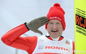 British former ski jumper Michael &#039;Eddie &quot;The Eagle&quot;&#039; Edwards. Photo:- Christof Stache/AFP/Getty Images)