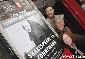 Photo:-Mike ShaughnessyShakespeare in Connemara ( l-r) N&eacute;ill Bair&eacute;ad, Ger Connelly and Jackie Roantree. Photo:- Mike Shaughnessy