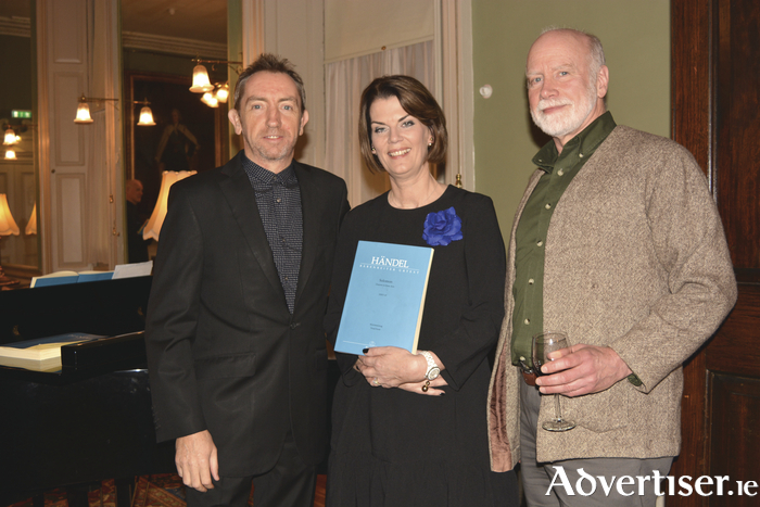 Choral Fusion Launch - David Brophy, director DLCS; Margo O'Sullivan, DLCS; and Bill Barry, chair of Galway Baroque Singers.
