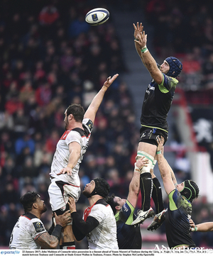 Positive play: Captain John Muldoon secures line-out for Connacht against Toulouse in the final pool fixture of this season&rsquo;s Champions Cup.