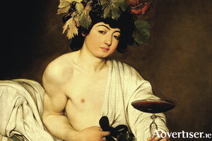 A details from Bacchus by Caravaggio.