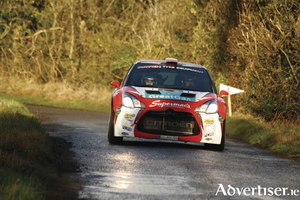 Aaron Machale and Darragh Kelly on the roads around Galway last weekend. 