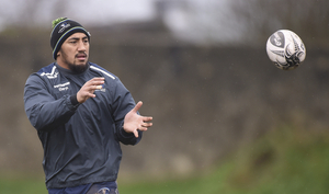 Bouncing back: Bundee Aki&#039;s return to full training is a big boost to Connacht ahead of the closing stages of the season. Photo: Sportsfile 