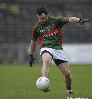 Leading the line: Mark Ronaldson was in fine form for the Mayo juniors against Leitrim, but his scoring return wasn&#039;t enough for Mayo to retain the Connacht title. Photo: Sportsfile.