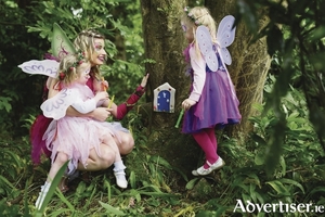 Pictured at the opening of The Ardilaun Fairy Garden were Fairy Katie with friends Leah Burke (age three) from Corrandulla, Co. Galway and Chloe Cashen (age four) from Knocknacarra who were thrilled to find all the fairy doors in The Ardilaun Hotel, Taylors Hill Galway.