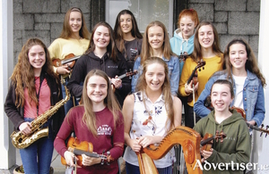 The young Galway musicians who will be performing with the Irish Memory Orchestra this month.