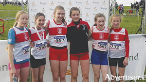 GCH U13 girls&#039; team - fourth placed team at the national U13 cross country.
(L-R) Rachel Fahy; Isabella Burke; Ava McKeon; Leana Ni Dhonncha; Aoibhe Joyce; and Clodagh Quirke.