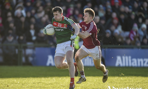 Back in the fold: Mayo will be hoping that Cillian O&#039;Connor&#039;s return from suspension will help in their quest for points on Sunday. Photo: Sportsfile.