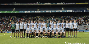 The journey ends: The Rice College squad ahead of their Hogan Cup Final. Photo: Sportsfile 