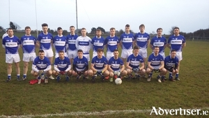 The Medtronic team which was defeated by Suir Engineering in the All Ireland Interfirms Senior Football Final. Back Row (L-R): Damien McHugh, Benny McLoughlin, Colm O&rsquo;Donovan, Dylan Canney, Karl Dooher, Keith Murphy, Martin Coady, Oisin Mannion, Enda Tierney, David Walsh, Michael McNamara, David Hogan. Front Row (L-R): Enda Mullarkey, Michael Lundy, Enda Fleming, Adrian Ward, Barry O&rsquo;Donovan, Cathal Newell, Ger Cafferty, Ger McWalter.