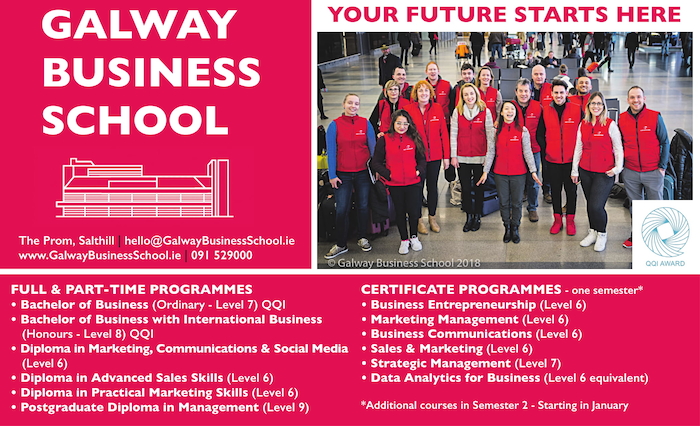 Advertiser Ie Galway Business School Full Part Time Options Available Now Enrolling