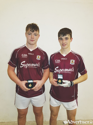  Diarmuid Mulkerrins and Cian &Oacute; Conghaile with their All-Ireland medals.